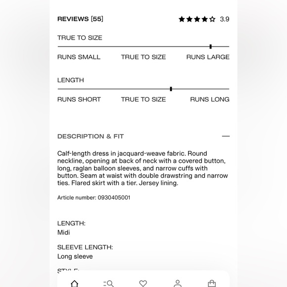 HM dusty rose Dress M - Picture 3 of 3